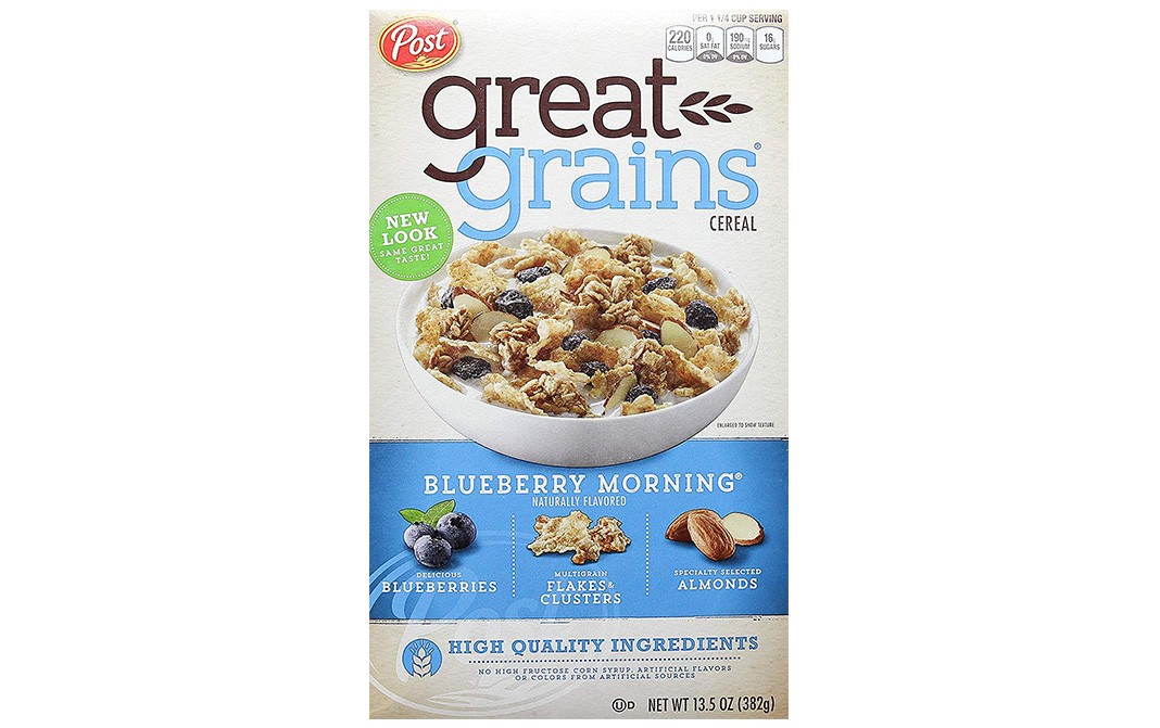 Post Great Grains Cereal Blueberry Morning Box 382 grams GoToChef